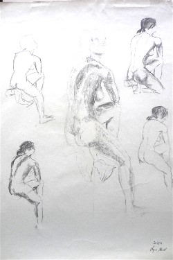 matita su foglio carta